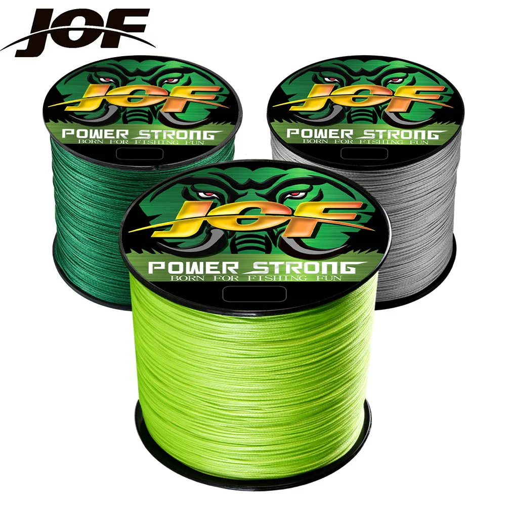 JOF 4 Strands Fishing 2025 Line new 300M 100M Multifilament PE Braided Fishing Line 10-85LB Saltwater Carp Pesca