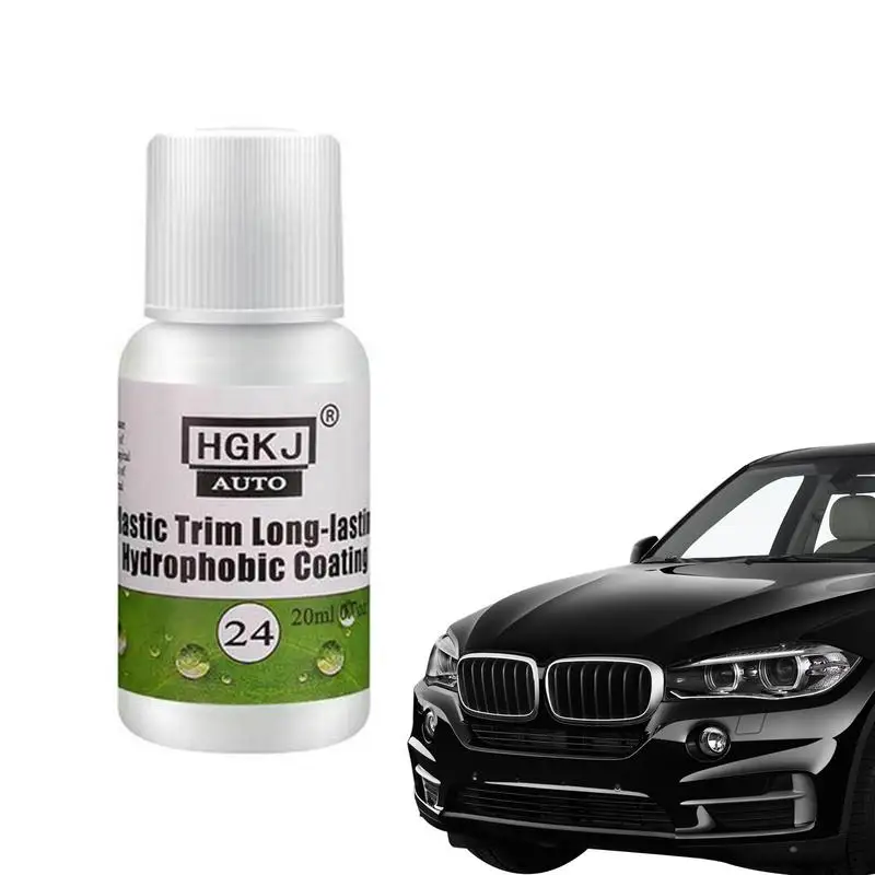 HGKJ 24 Plastic Restore Revitalizer Plastic Renovator Car Refurbishment Long Lasting Cleaner Agent Restore Gloss Black Shine