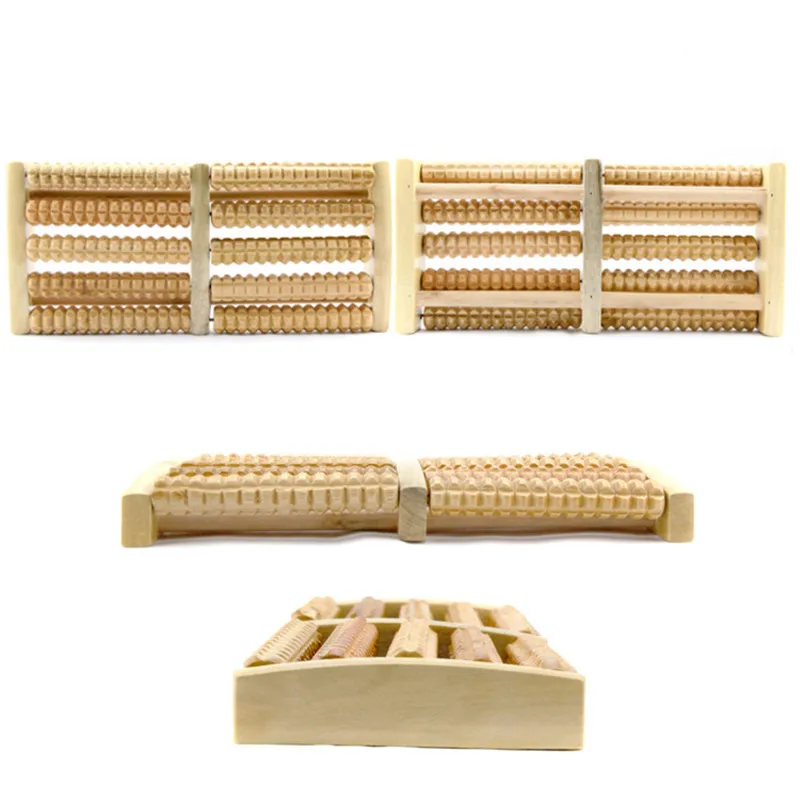 3 5 6 Raw Wooden Foot Massage Roller Relax Rest Relief Massager Spa Massager Anti Cellulite Pain Relief Foot Health Care Tools