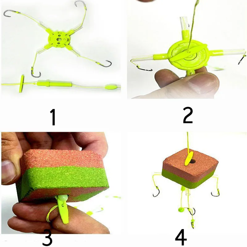 New Bighead Carp Hooks Carp Flipper Hooks Float Fishing Bighead Carp Five Claw Square Bait Bighead Carp Hooks