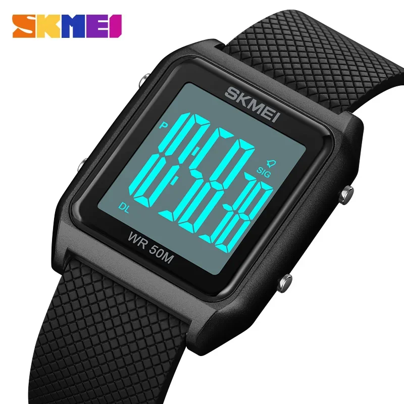 SKMEI 1866 Luxury Sport Waterproof Mens Digital Wristwatches Stopwatch Countdown Men Electronic Watches 1879 Relogio Masculino
