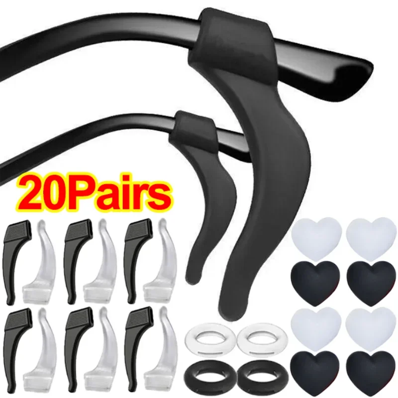 Anti-slip Ear Hook Glasses Leg Ear Sleeve Bracket Fastener Soft Silicone Grip Eyeglasses Accessories Anti-fall Eyewear Holder