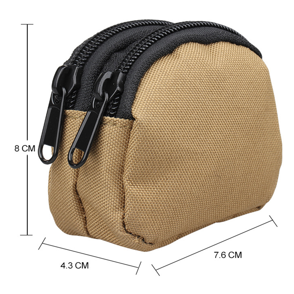 Outdoor EDC Molle Pouch Wallet Waterproof Portable Travel Zipper Waist Bags Small Key Coin Purse Purse Hunting Storage Pack