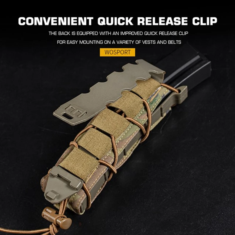 Tactical MOLLE Magazine Pouch Modular MP5 MP7 Mag Pouch Carrier Military Hunting Airsoft Pistol 9mm .45 Long Magazine Holster