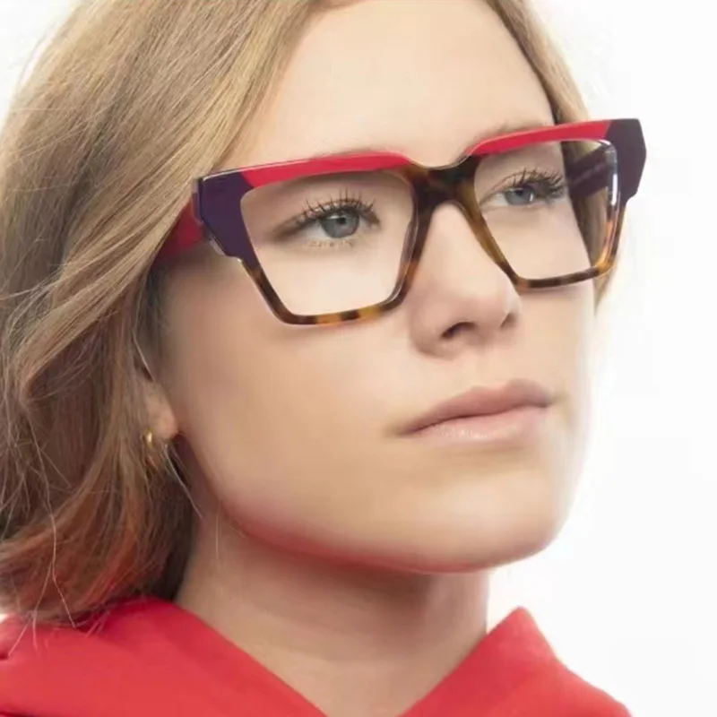 Tr90 Antiblue Light Glasses Computer Eyeglasses For Women Optical Spectacle Frame Ladies Colorful Cute Transparent Eyewear 2023