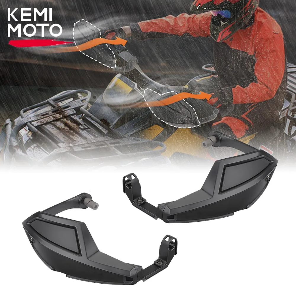 KEMIMOTO ATV Hand Guard Wind Deflector for Can-Am Outlander 450 500 650 800 1000 Renegade DS G2 G2L G2S Handlebar Protector Kit