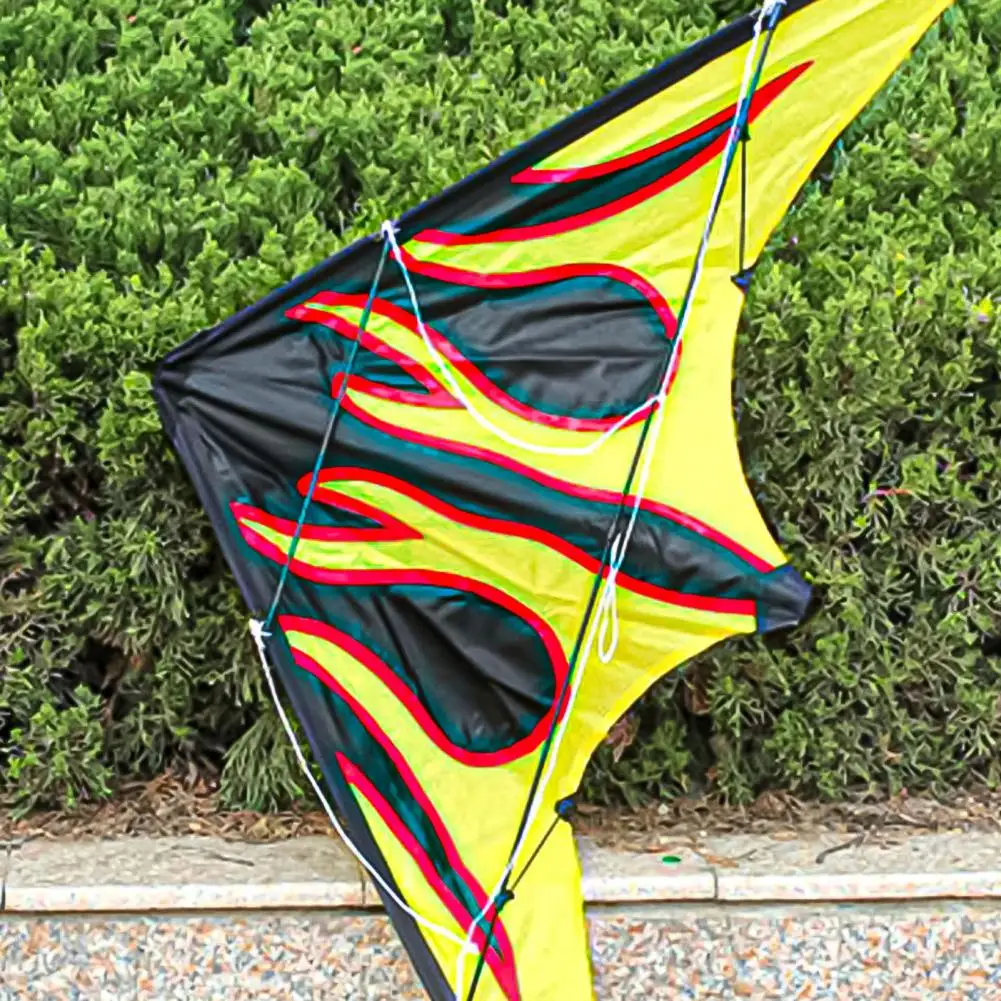 Kite Colorful Large Sound 1.2M Triangle Stunt Kite for Children Triangle Dual Line Stunt Kite outdoor sports Toys for Kid Gift