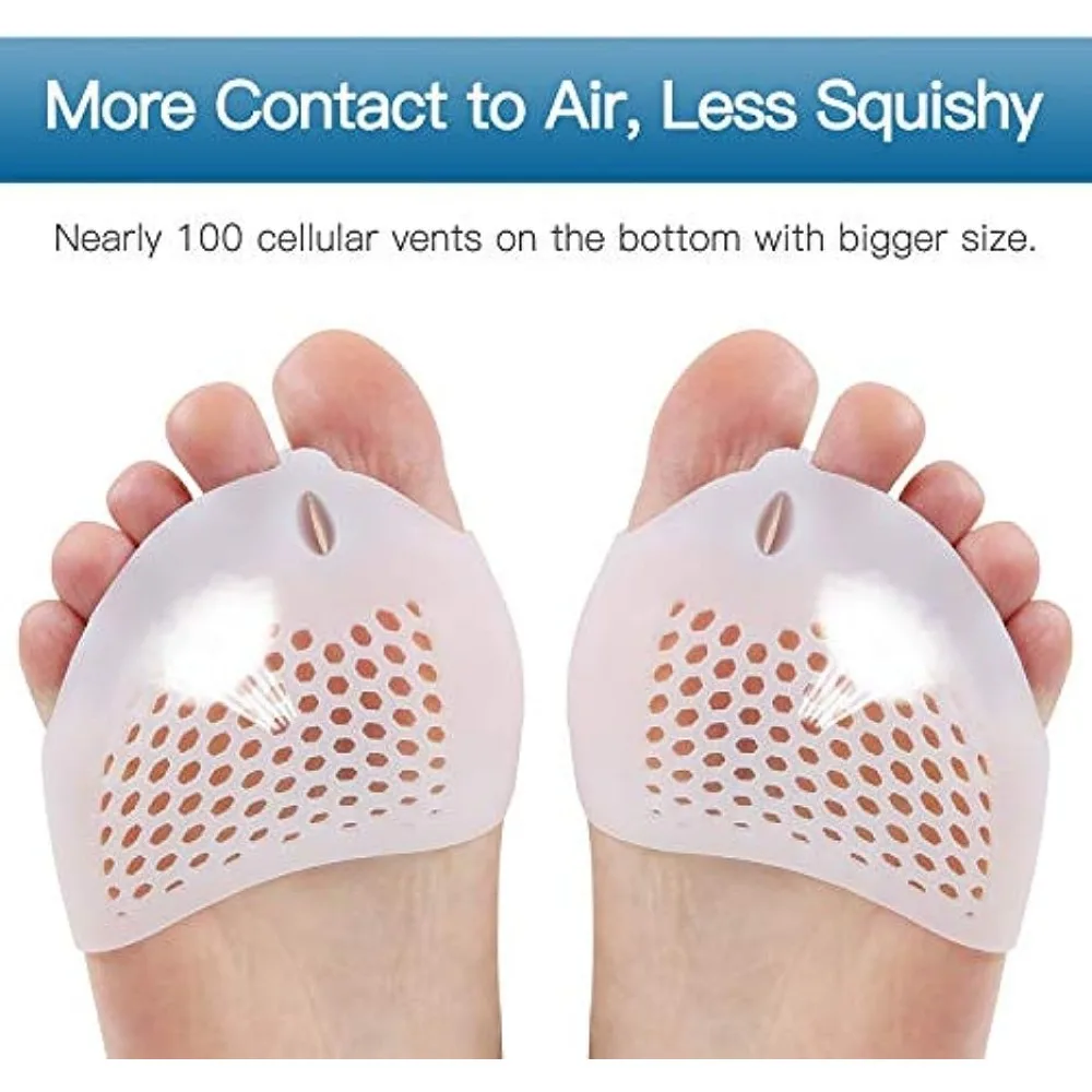 2pcs Soft Silicone Gel Sleeve Supports Suitable Night and Home Use and Replace Them Regularly Hallux Valgus Orthotic Device