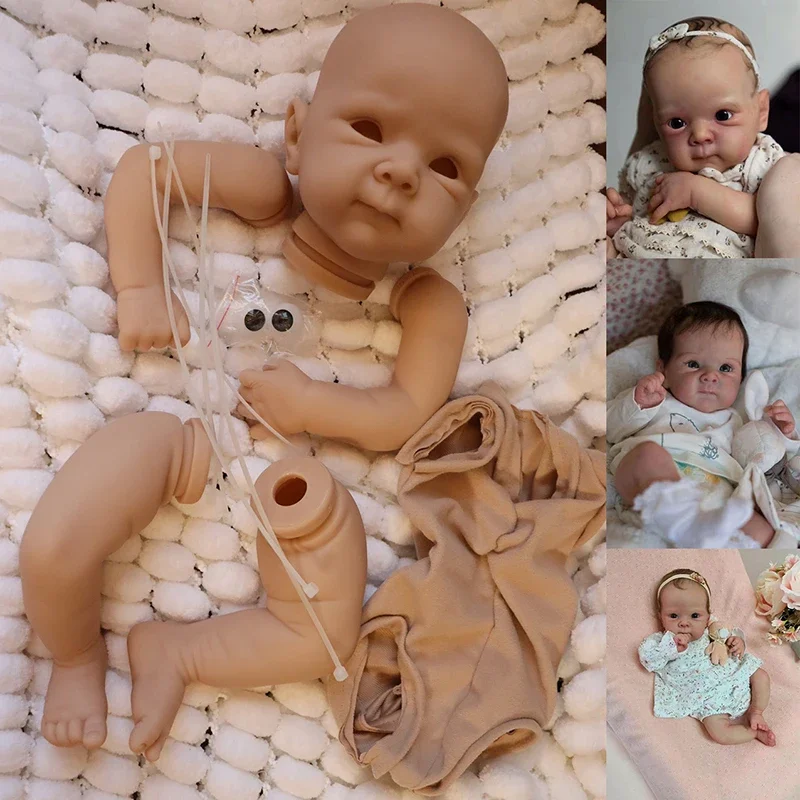 19inch 48cm Reborn Baby Kit Bettie New Mold Fresh Color Lifelike Soft Touch Reborn Unpainted Kit DIY Parts