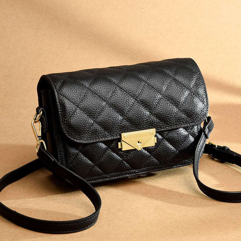 100% Genuine Leather Crossbody Bag For Women Shoulder Bags 2023 Luxury Designer Handbag Female Solid Color Messenger Tote Sac
