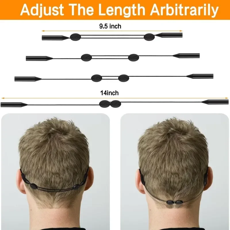 1-5pcs Adjustable Silicone Eyewear Retainer Universal Sports Sunglasses Strap Safety Holder Kids Women Men Glasses Lanyards