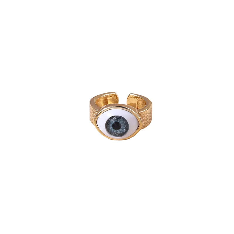 Obega Vintage Simple Evil Eye Rings For Women Gothic Gold Color Lucky Turkish Blue One Eyed 2025 new Finger Ring Jewelry Gifts