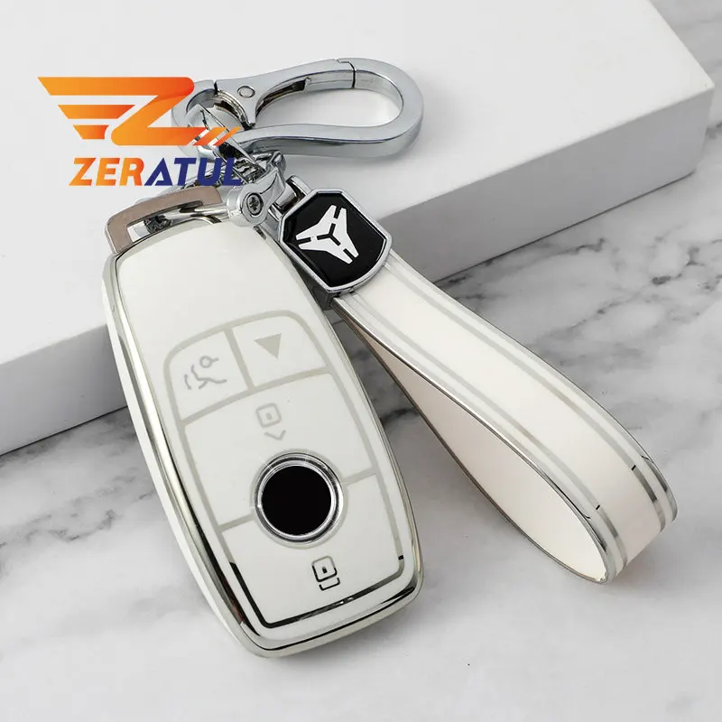 Shell Fob For Mercedes Benz A B C E S G GLB GLC GLE Class GLS new W177 W205 W213 W222 G63 X167 E200 E300 AMG TPU Car Key 2025 Cover Case