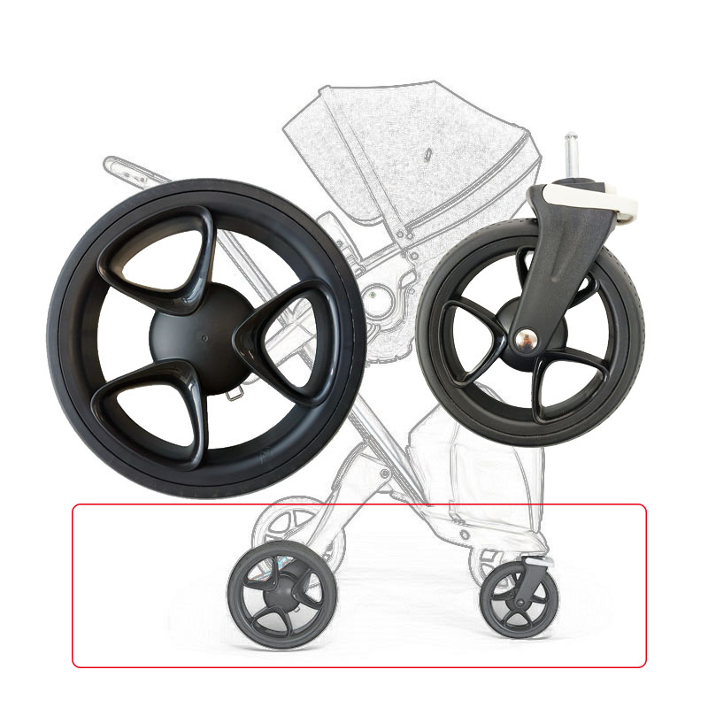 Stroller Wheel For Stokke Xplory V4 V5 V6 Pushchair Front Or Back Wheel With Tire Axle DIY Baby Buggy Replace Accessories