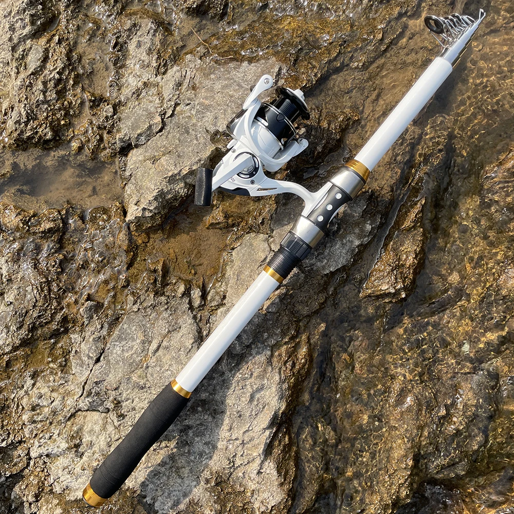 Fishing Rod and Reel Combo Kit Freshwater Pole for All Fish Long Distance Casting Rods Telescopic High Quality Boat Fishing Gear