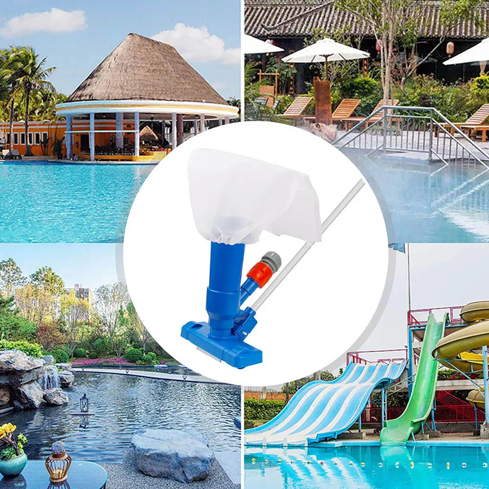 Pool Vacuum Cleaning Kit Clean Bottoms Net For Pool Filter Swimming Pool Vacuum Cleaner Set Cleaning Skimmer Pools Products Tool