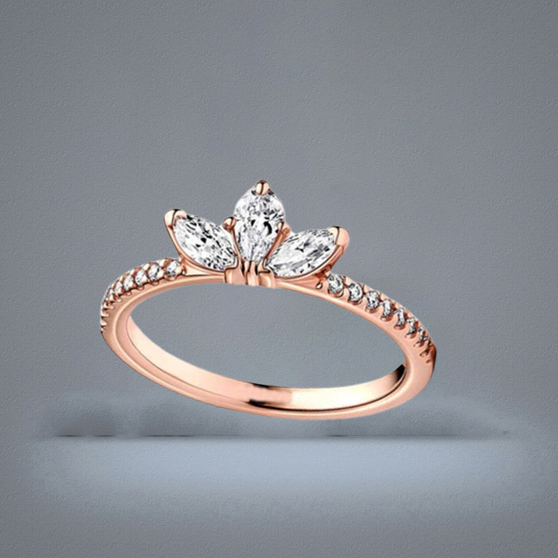 Band Rings Winter New 925 Silver High Quality Original 1 1 Blue Rectangle Three Stone Glitter Rings Women Jewelry Gift Fashio