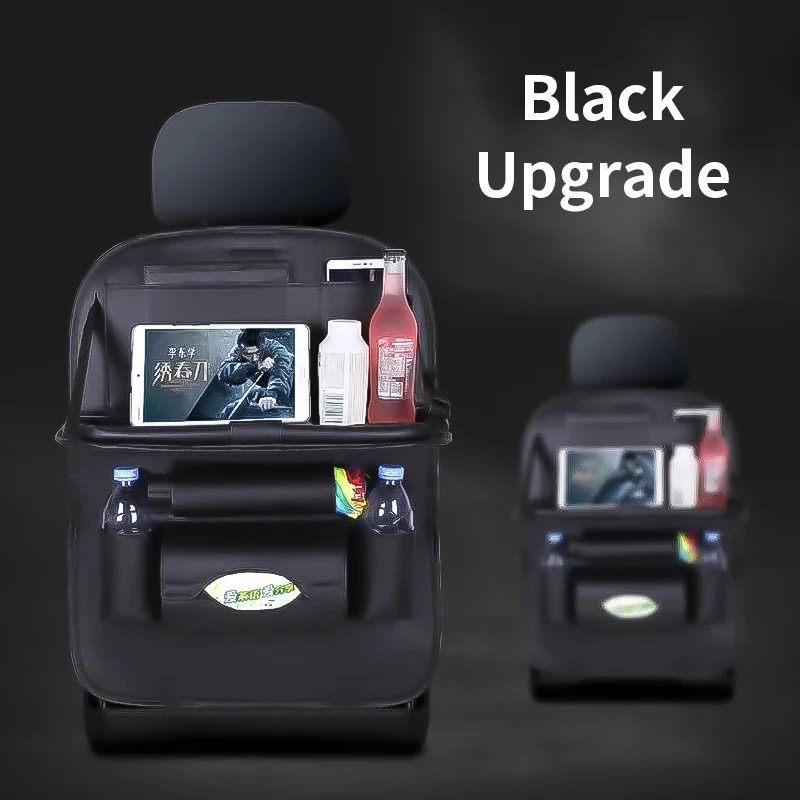 Car Seat Storage Organizer Bags Interior Accessories Parts Folding Table Dining Tray Kick Pad Organizer For Car
