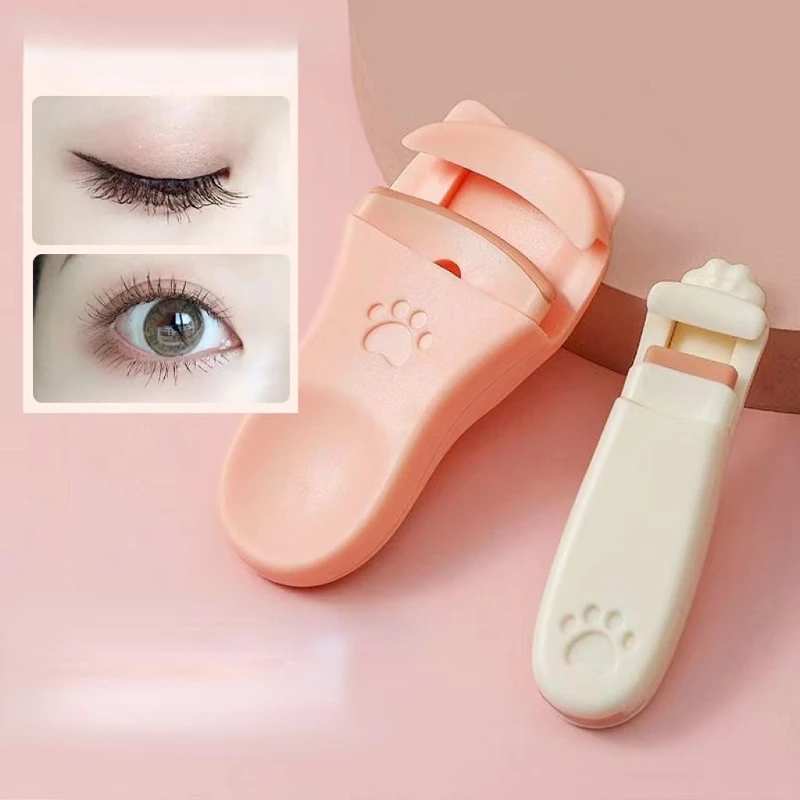 Nuovo Applicatore Per Ciglia A Curling Segmentato Per Gatto Rosa Mini Timezer P…