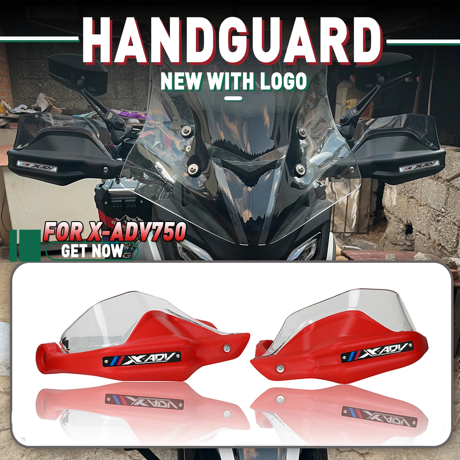 For Honda XADV X-ADV 750 X ADV 750 XADV750 Motorcycle Hand Guards Brake Clutch Levers Protector Handguard Windshield With logo