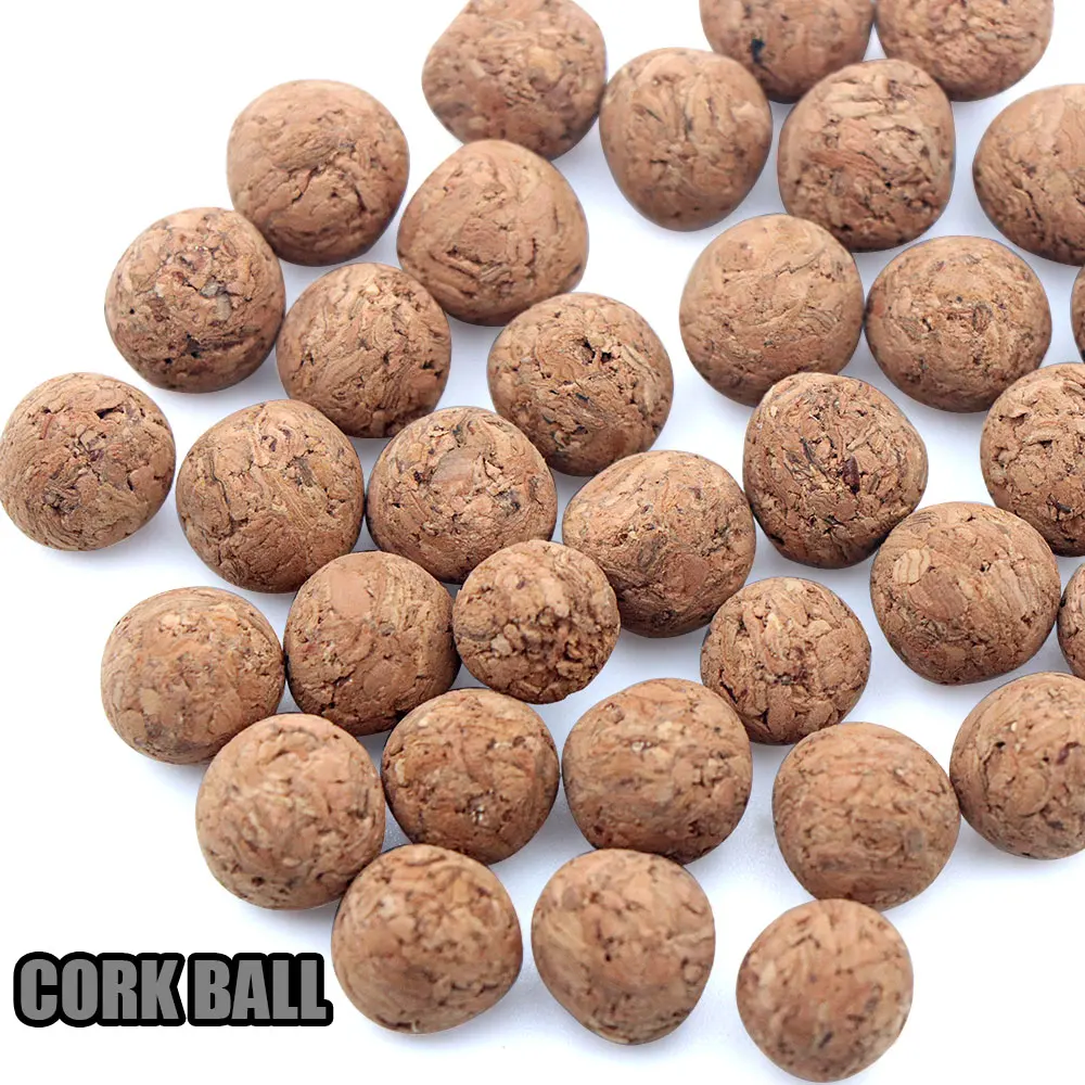20pcs Carp Fishing Accessories Cork Ball 10mm Pop Up Boilie Fishing Bait Floating Method Feeder Hair Rig Fishing Tackle Lures