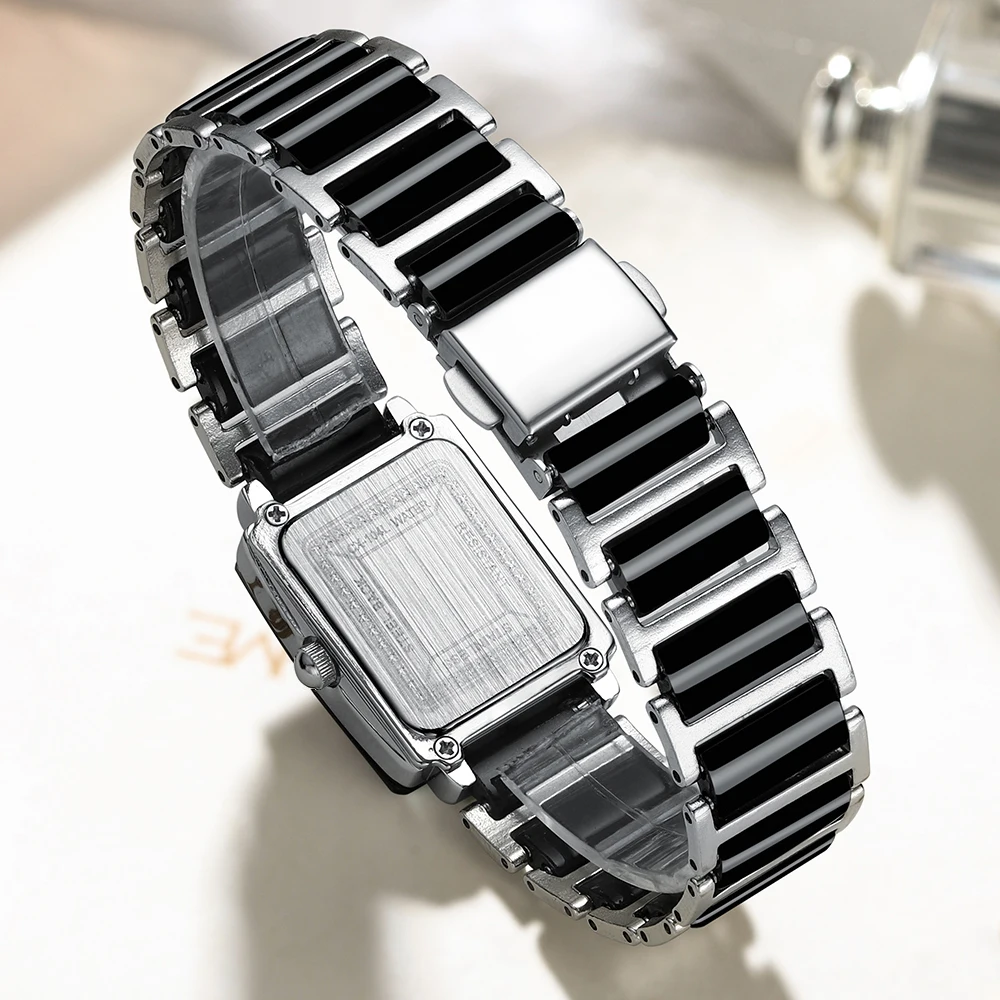 CHENXI Couple Watch Waterproof Top Brand Luxury Watch for Women Men With Ceramics And Metal Strap Relojes Para Mujer