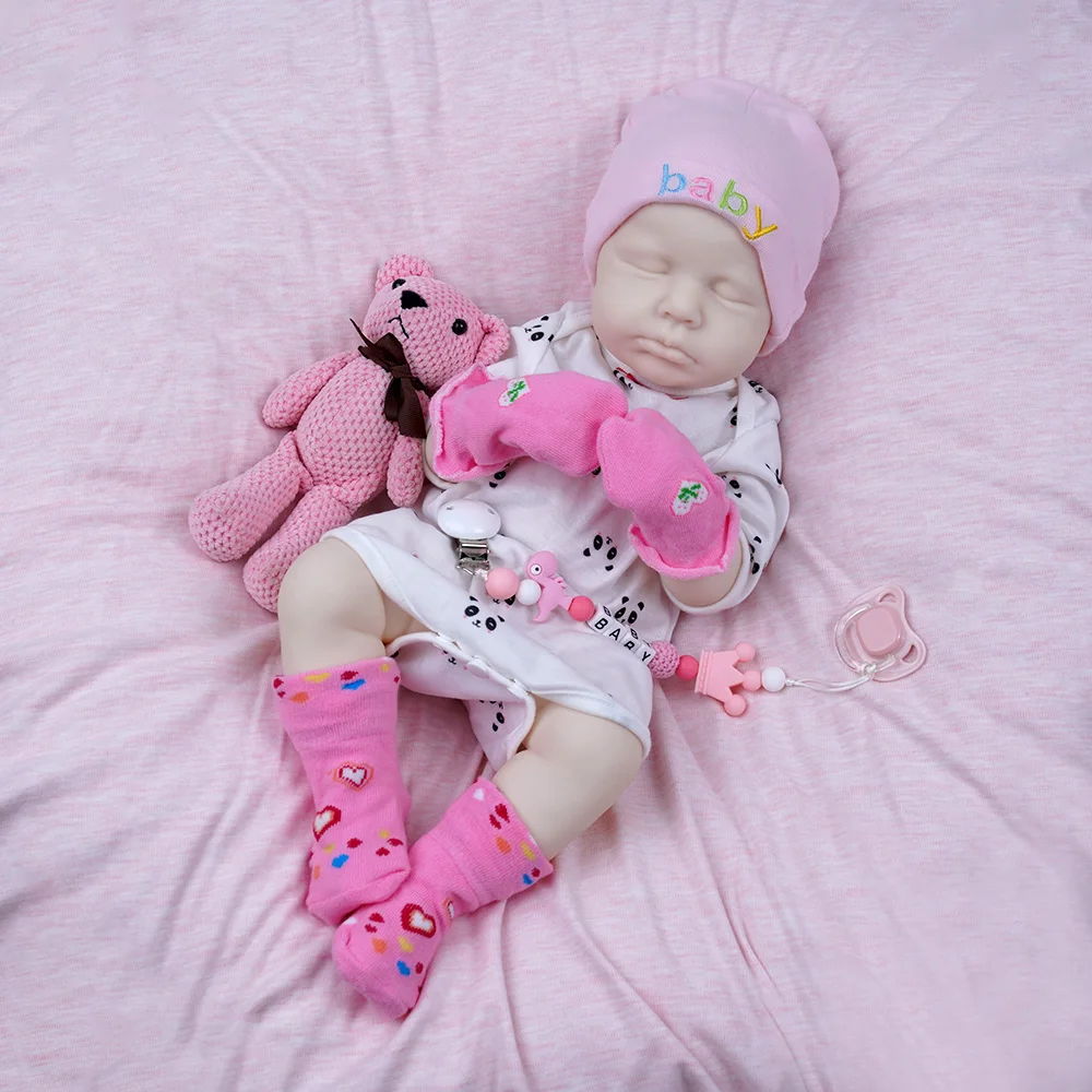 ADFO Reborn Kit Reborn Baby Vinyl Kit 20 Inches Loulou Unpainted Unfinished new Doll 2025 Parts DIY Blank Reborn Vinyl Doll Kit