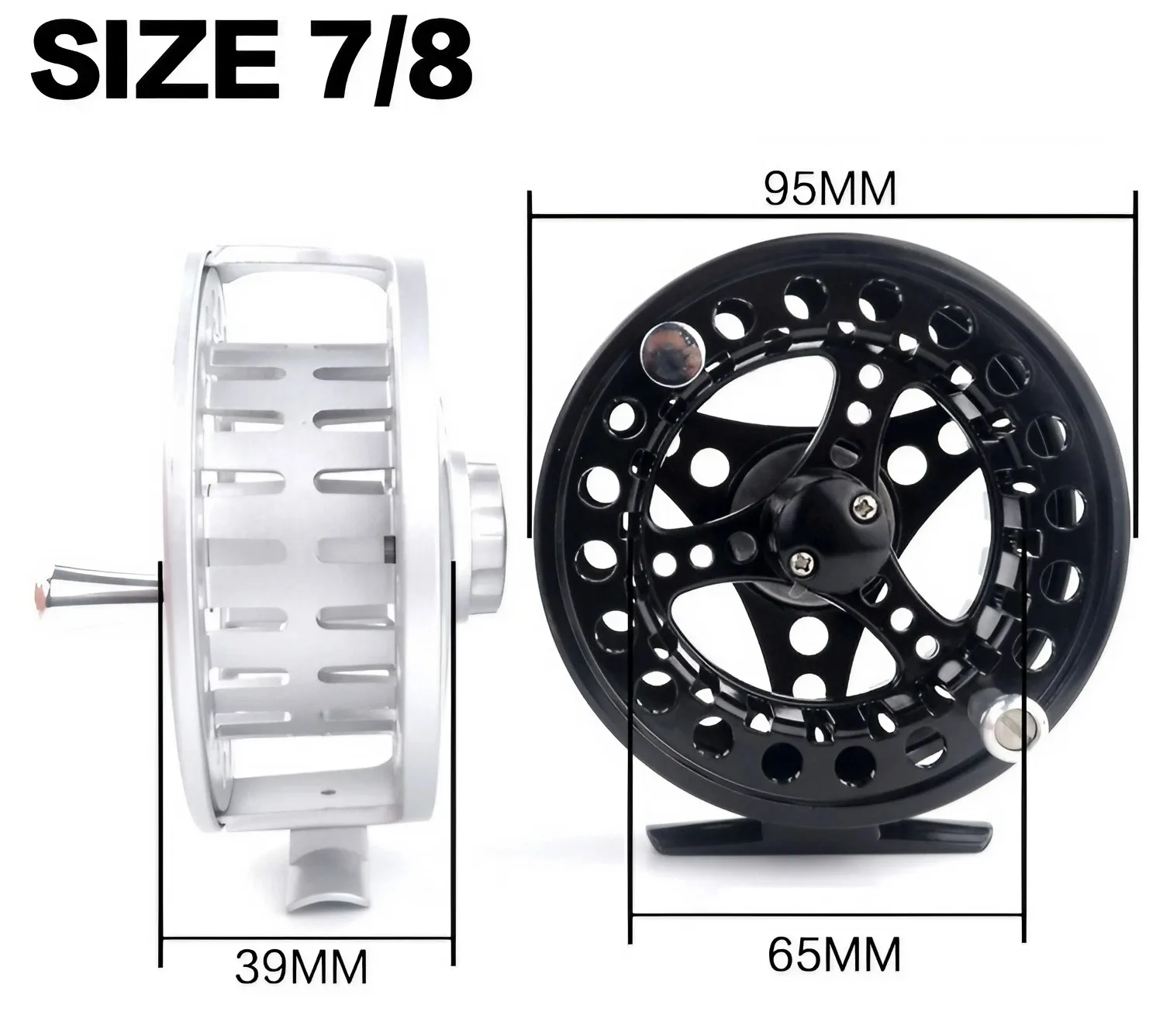 Fly Fishing Reel Aluminum Die Ice Fishing Reel Full Metal Casting CNC Fly Fishing Wheel 5/6 7/8 Fishing Accessories