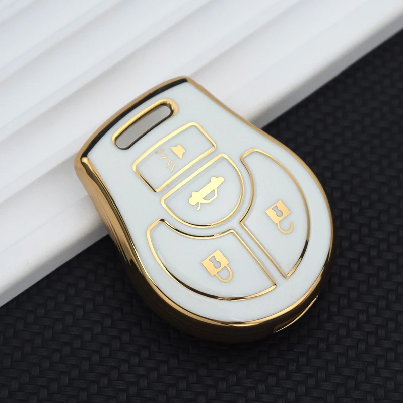 Shell Fob Holder Bag TPU Car Key Case Cover For Nissan Versa March Tiida Altima Armada Cube Juke Maxima Pathfinder Rogue Sentra