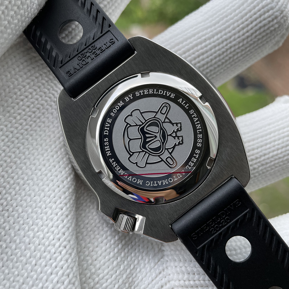 STEELDIVE SD1970 Automatic Mechanical Diver Watch Captain Willard NH35 Watches TURTLE Homage Water Resistant 200M Dive Watch Men
