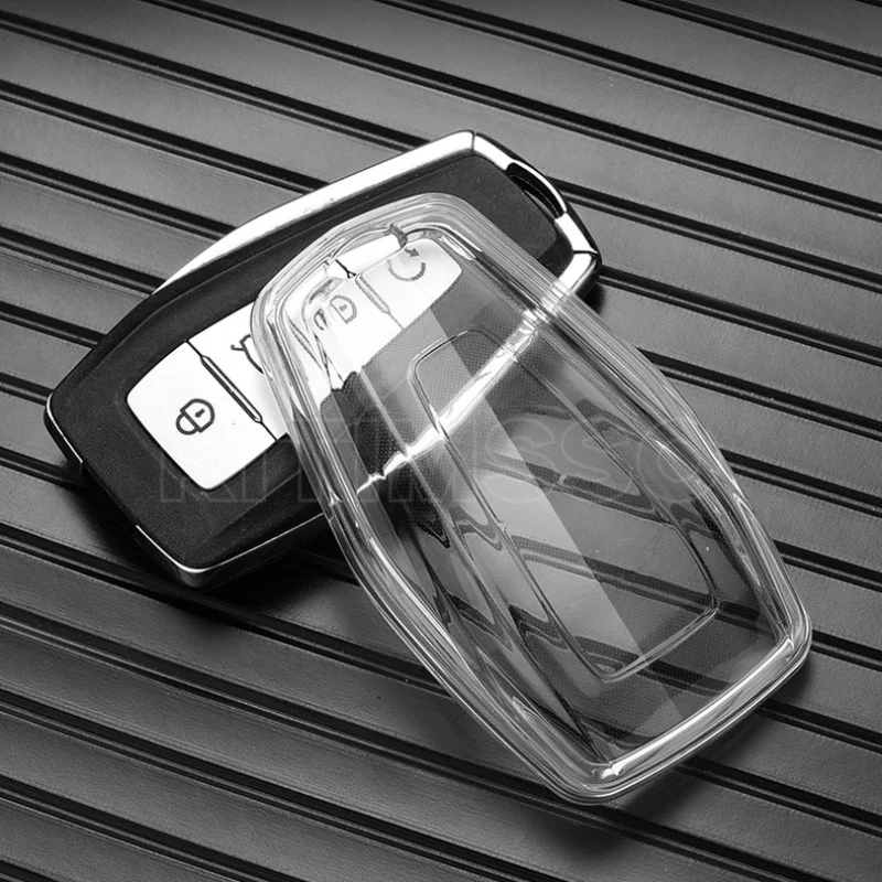 Soft TPU Car Key Cover Case for Geely Coolray X6 X7 EX7 Geometry C Emgrand Global Kulrey Hawk GX7 Okavango NL3 SUV GT GC9
