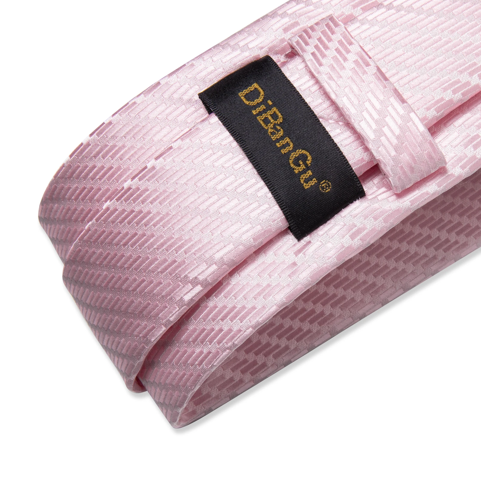 Pink Plaid Striped Silk Ties for new Men Pocket Square 2025 Cufflinks Wedding Party Accessories Gift 150cm Length Neck Tie Set
