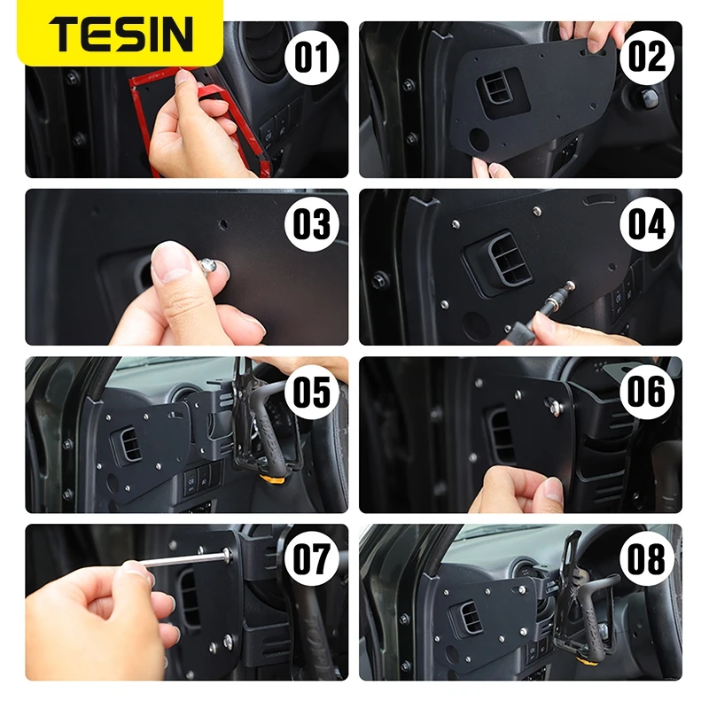 Car Air Conditioning Vent Outlet Water Bottle Cup Phone Holder For Suzuki Jimny 2007-2017 Drink Holders Interior Accessories