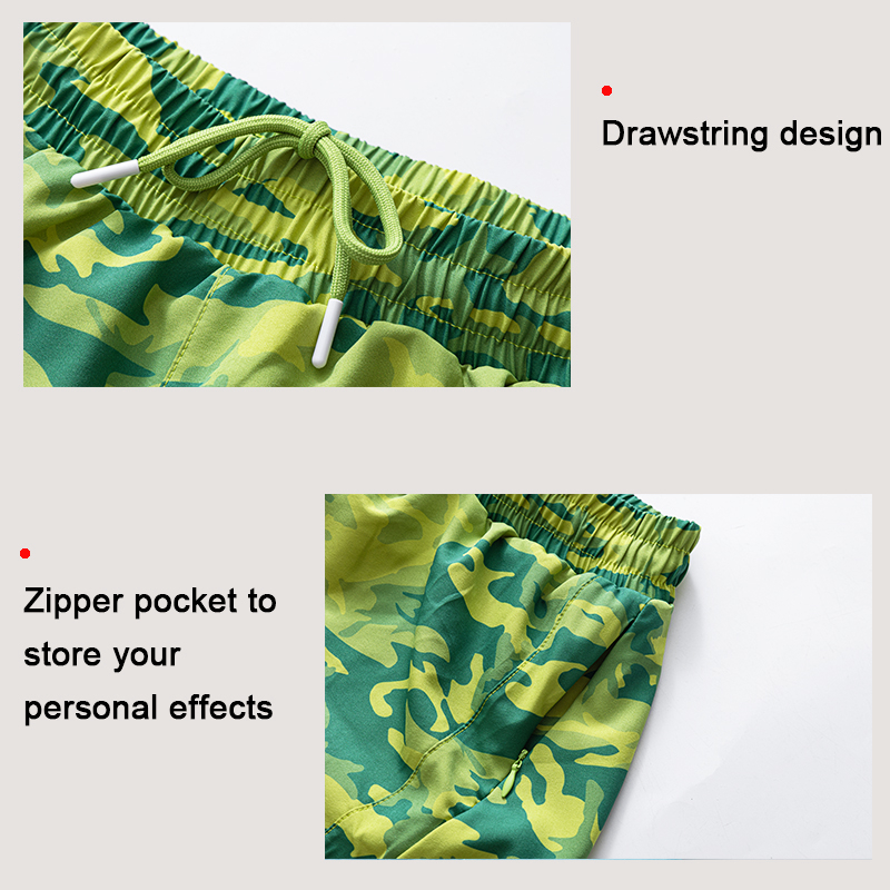 NWT Camouflage High Waisted Athletic Shorts Running Workout Shorts with Liner and Zip Pocket 4 Inch Training Sports Wear