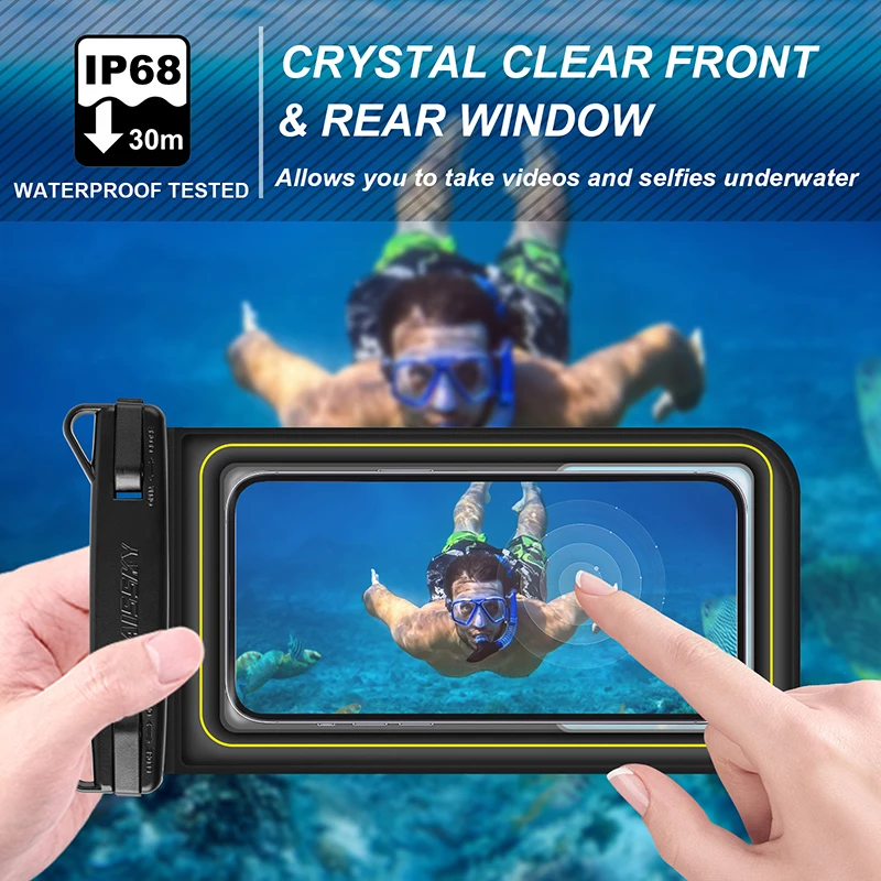 HAISSKY New Float Waterproof new Phone Bag For iPhone 2025 15 14 13 12 11 Pro Max 14 Plus XR Universal Crossboday Swim Storage Pouch Case
