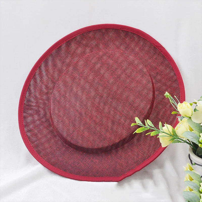 new Women Fascinator 2025 Millinery Hat Base Party Wedding Sinamay Headwear Making Materil Fedoras Derby Headpiece Hair Accessories