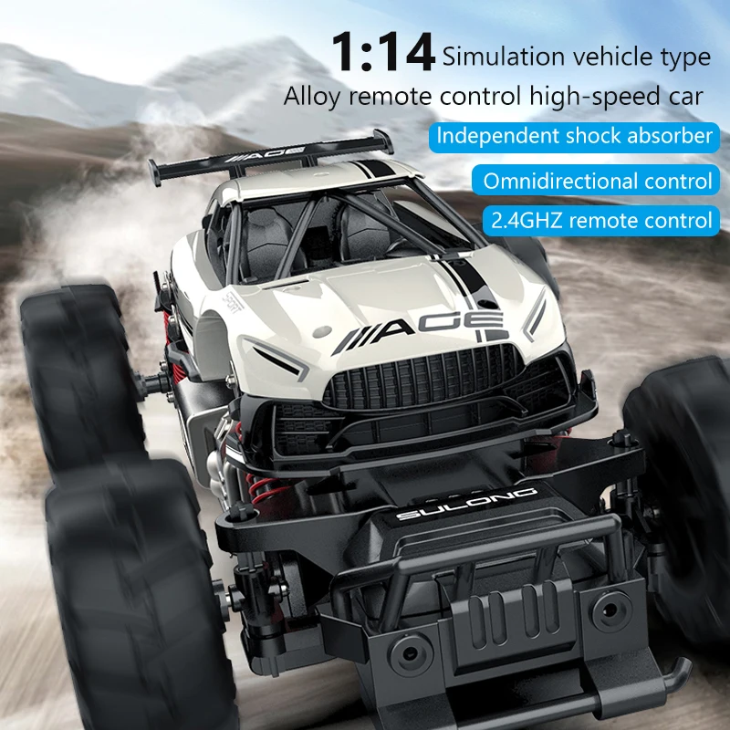 2.4GHz RC Cars 1:14 2025 Remote Control Alloy Car 20+ Km/h High Speed Off Road Rc Truck All Terrains Toys new Racing Car for Boys Girls