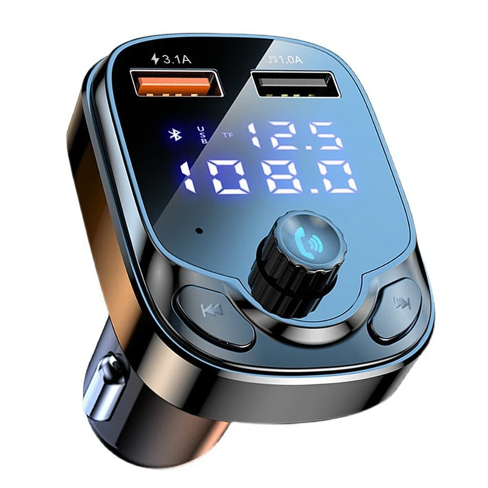 3.1A Car Phone Charger Quick Charge 3.0 PD Fast Charging USB Car Charger U new Disk MP3 Player 2025 Bluetooth 5.0 FM Transmitter