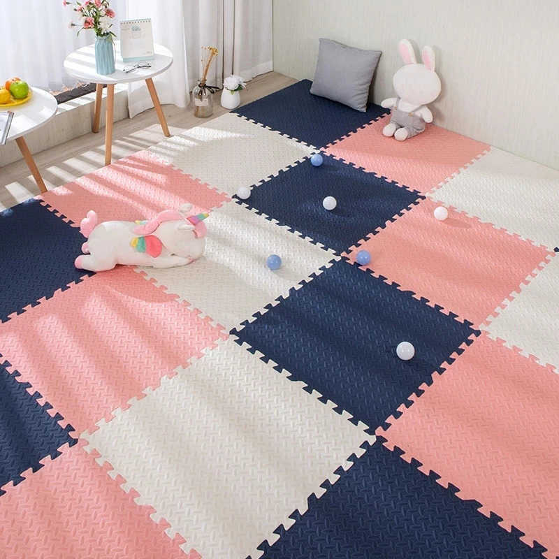 Play Mats 16pcs Foam Baby Play Mat Puzzle Mat Kids Interlocking Exercise Tiles Rugs Floor Tiles Toy Carpet Soft Carpet 30*30*1cm I24X