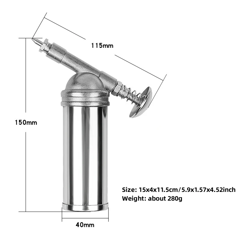 Manual High Pressure Oiler Airbrush Gun Bicycle 80CC Grease Gun new 2025 Pump Hose Grease Spray Gun Mini Handheld Oiler Hand Repair Tool