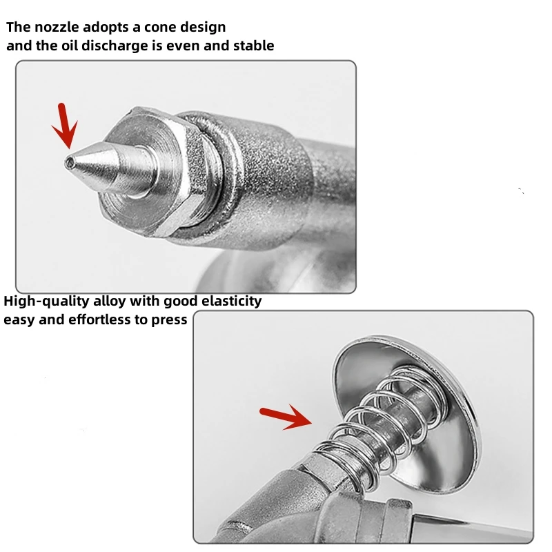 Manual High Pressure Oiler Airbrush Gun Bicycle 80CC Grease Gun new 2025 Pump Hose Grease Spray Gun Mini Handheld Oiler Hand Repair Tool