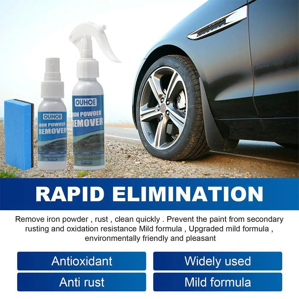 30/100ml Rust Remover Spray Maintenance Anti Rust Inhibitor Derusting Spray Car Converter Auto Window Metal Paint Cleaner