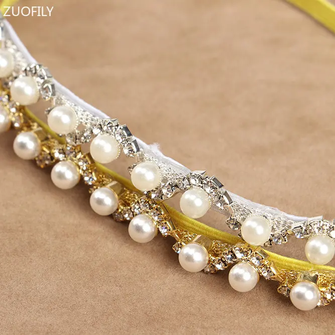 New Baby 2025 Photo Props Hair Accessories for Girl Newborn Photography Floral Tieback String of Pearls Headband new Infant DIY Headwear