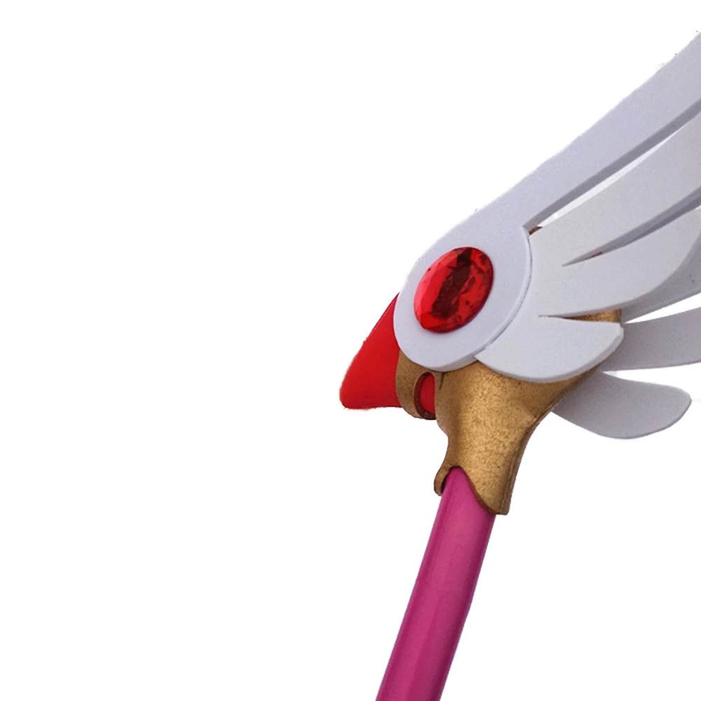 Brdwn Cardcaptor Sakura Kinomoto Birds Head Stars Cosplay Handmade Magic Wand Staff