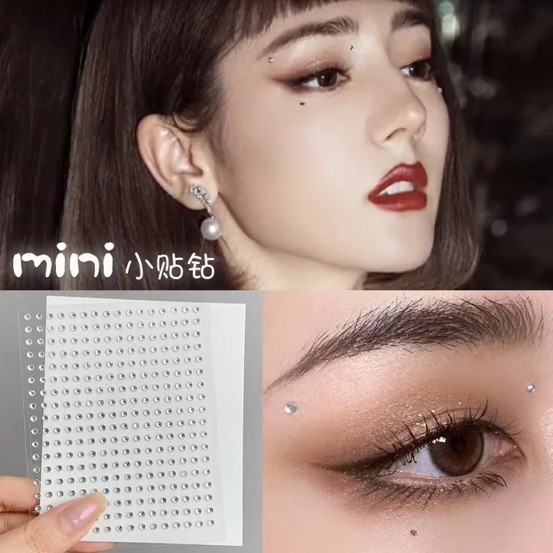 1 Pcs Self Adhesive Colored Diamonds Eyeshadow Stickers Color Crystal Diamond DIY Eyes Face Body Makeup Decorations Rhinestones