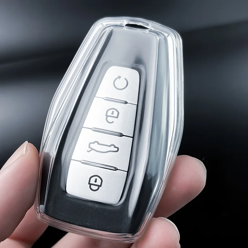 Soft TPU Car Key Cover Case for Geely Coolray X6 X7 EX7 Geometry C Emgrand Global Kulrey Hawk GX7 Okavango NL3 SUV GT GC9