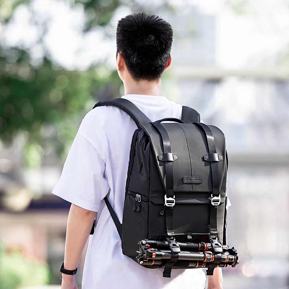 K&F CONCEPT Professional Photography Bag Camera Backpack Camera Bag Can Carry Tripod Ergonomic Design for DSLR/16 Inch Laptop