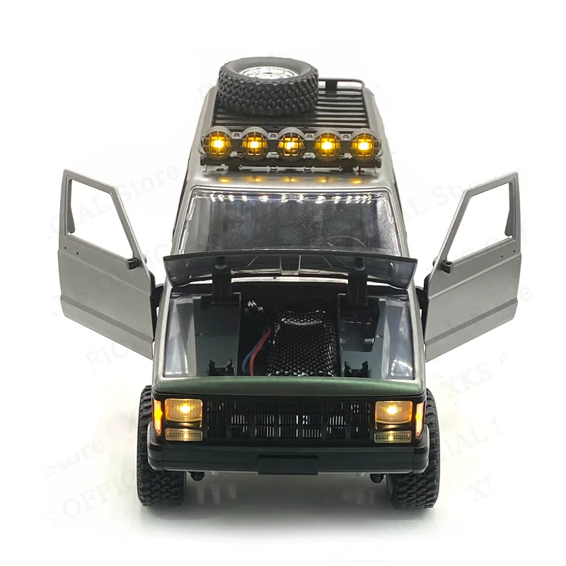 MN78 1/12 RC Car Cherokee Model 2.4G Off Road 4X4 Remote Control Car Jeep LED Light 4WD Climbing Electric Toy Car Gift for Boy