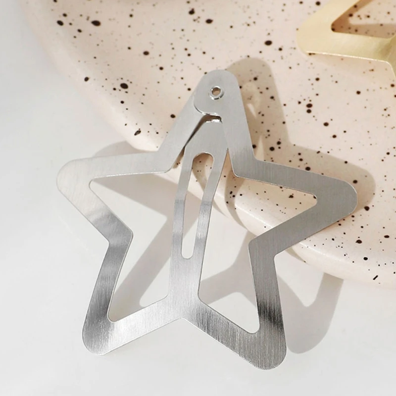 Ins Style Metal Star Pentagram Hairpin for Woman Cute new Sweet Style Charm 2025 Hair Clip Aesthetics Y2k Hair Accessories