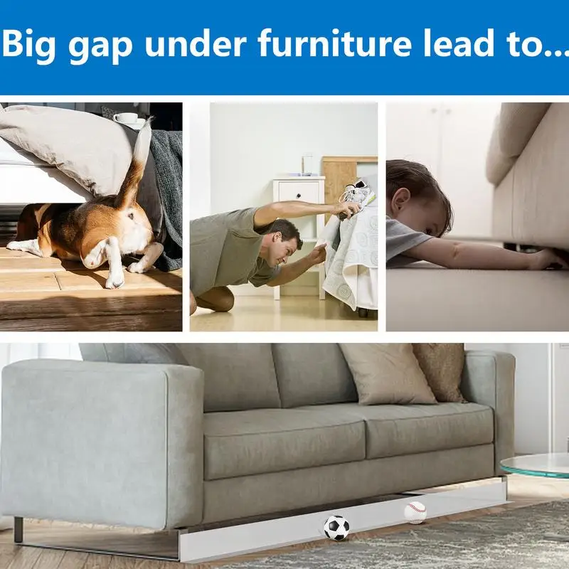 Couch Toy Blocker 3-Meter Adhesive Sectional Connectors Sofa Bumper Guard Under Furniture Baffle Board Flexible Toy Blocking